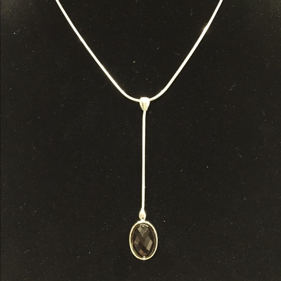 Yanbal Jewelry - Yanbal necklace silver and dark brown stone set